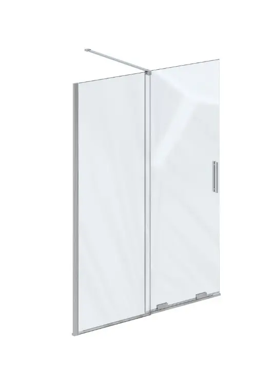 Ravak Roll - dušas starpsiena Walk-In 100x195 cm, hroms/caurspīdīgs stikls X9WVA0C00Z1