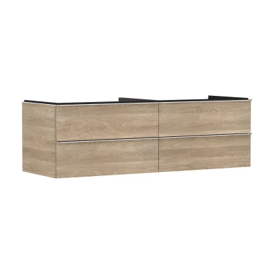 Hansgrohe Xelu Q - izlietnes skapītis, 50x156x55 cm, 4 atvilktnes, dabīgs ozols/Hroms 54092000