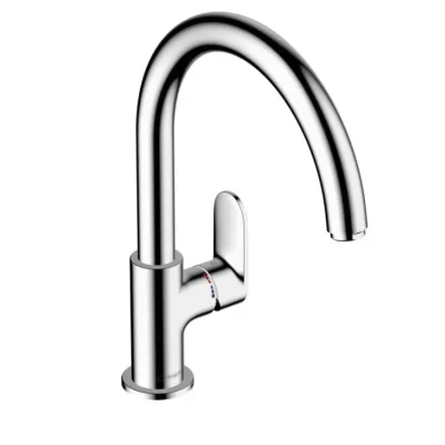 Hansgrohe Vernis Blend M35 - virtuves izlietnes vienas sviras maisītājs, hromēts 71870000