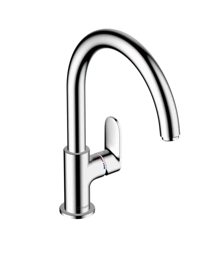 Hansgrohe Vernis Blend M35 - virtuves izlietnes vienas sviras maisītājs, hromēts 71870000