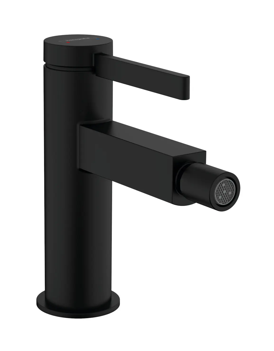 Hansgrohe Finoris - bideta maisītājs ar noteces komplektu Push-Open, matēti melns 76200670