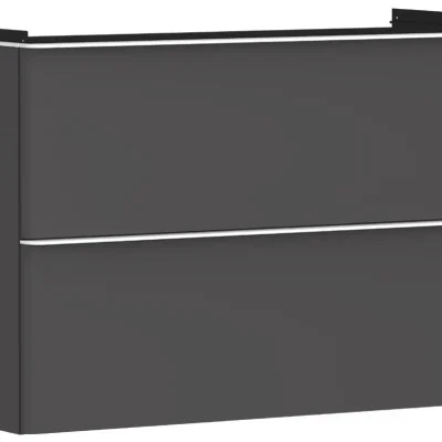 Hansgrohe Xelu Q - izlietnes skapītis, 63x98x50 cm, 2 atvilktnes, matēti pelēks/matēti balts 54032700
