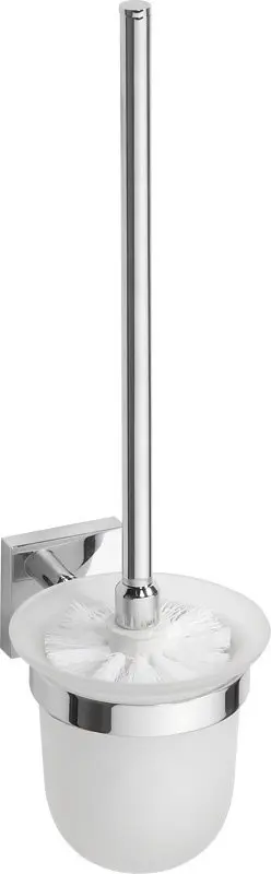Sapho X-SQUARE - tualetes birste ar turētāju, montāža pie sienas, hromēts XQ301