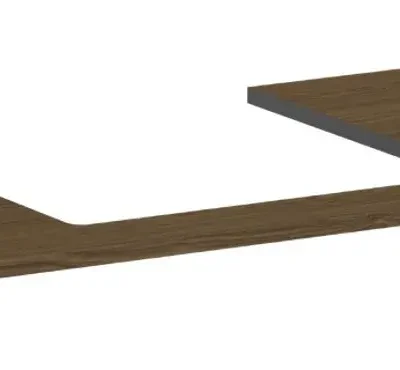 Hansgrohe Xilesa E - izlietnes virsma, 98x55 cm, izgriezums vidū, Kašmira ozols 54270550