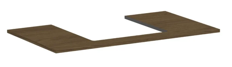 Hansgrohe Xilesa E - izlietnes virsma, 98x55 cm, izgriezums vidū, Kašmira ozols 54270550