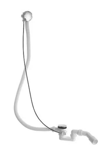 Duravit piederumi - noteces un pārplūdes komplekts, Bowdena trose, hroms 790227000001000