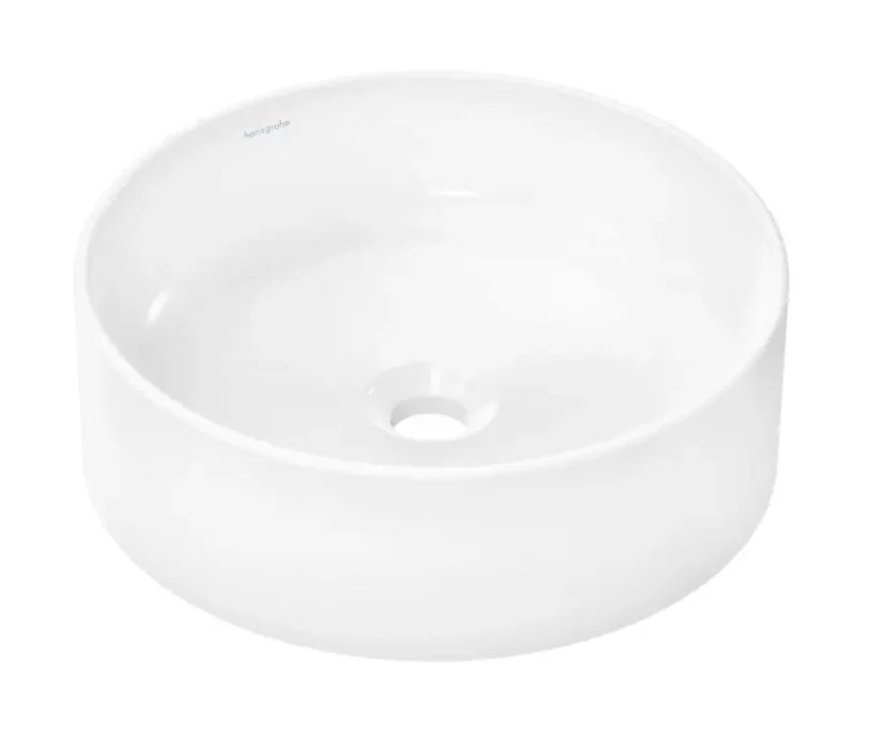 Hansgrohe Xuniva S - uz virsmas montējama rokas izlietne, diametrs 40 cm, bez pārplūdes, balta 60164450