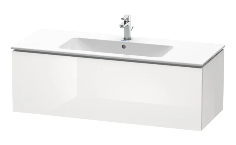 Duravit L-Cube - izlietnes skapītis 40x122x48 cm, 1 atvilktne, balts spīdīgs LC614302222