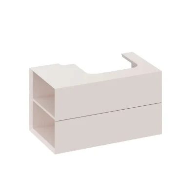Ravak Lite - izlietnes skapītis 80x45x43 cm, 2 atvilktnes, Alabaster Pink X000001878