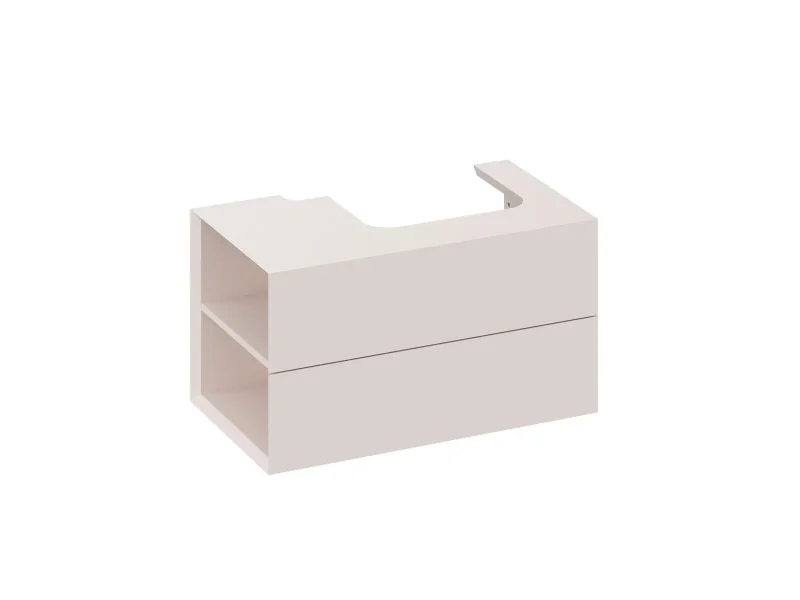 Ravak Lite - izlietnes skapītis 80x45x43 cm, 2 atvilktnes, Alabaster Pink X000001878