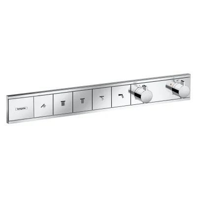 Hansgrohe RainSelect - zemapmetuma maisītājs 5 patērētājiem, hromēts 15384000