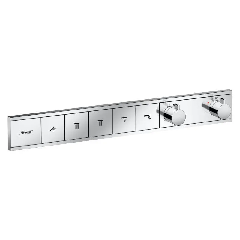 Hansgrohe RainSelect - zemapmetuma maisītājs 5 patērētājiem, hromēts 15384000