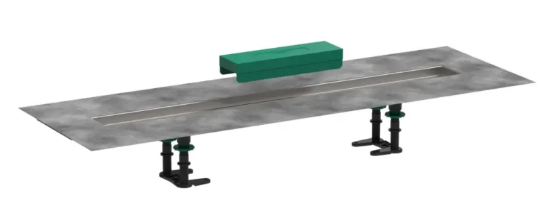 Hansgrohe uBox universal - uzstādīšanas komplekts 800 dušas notekas gatavajiem komplektiem, nerūsējošais tērauds 56012180