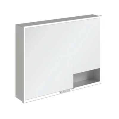 Villeroy & Boch My View+ - spoguļskapītis ar LED apgaismojumu 100x75x17 cm, 2 durvis, pelēks A4811000