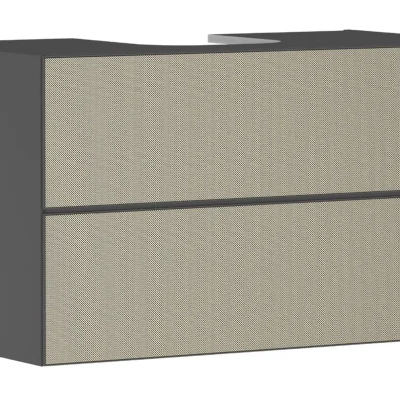 Hansgrohe Xevolos E - izlietnes apakškabinets 98x56x55 cm, 2 atvilktnes, matēti pelēks/bronza 54192390