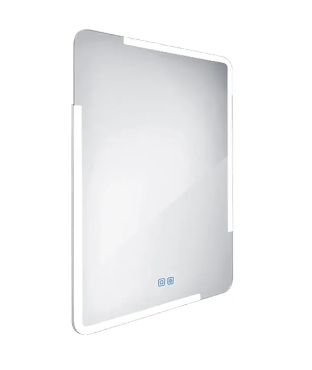 Nimco spogulis - spogulis ar LED apgaismojumu, 60x80 cm, skārienjutīgs sensors, alumīnijs ZP 15002VX