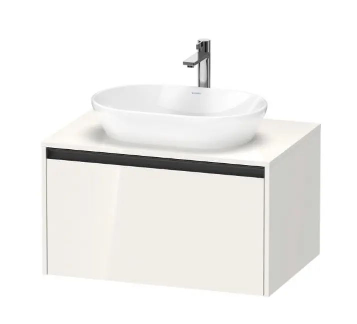 Duravit Ketho.2 - izlietnes skapītis 46x80x55 cm, 1 atvilktne, balts spīdīgs K24885022220000