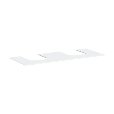 Hansgrohe Xevolos E - izlietnes virsma, 137x55 cm, 2 izgriezumi, balta matēta 54207700