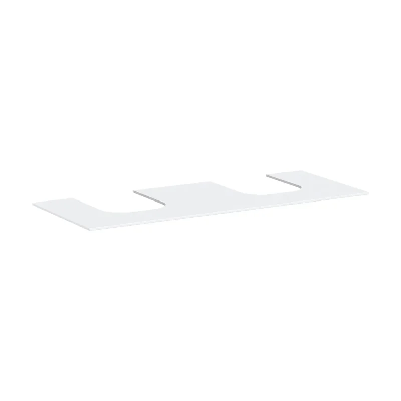 Hansgrohe Xevolos E - izlietnes virsma, 137x55 cm, 2 izgriezumi, balta matēta 54207700