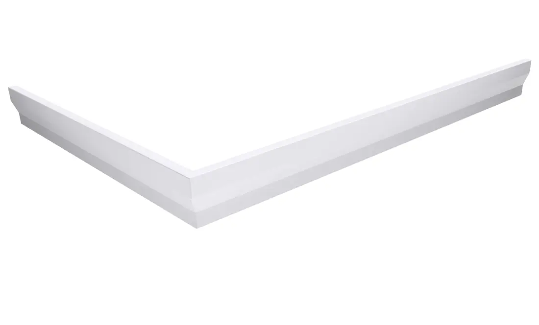 Gelco Sara - priekšējā plāksne 110 x 75 cm, augstums 10 cm, kreisā, balta GP11075L