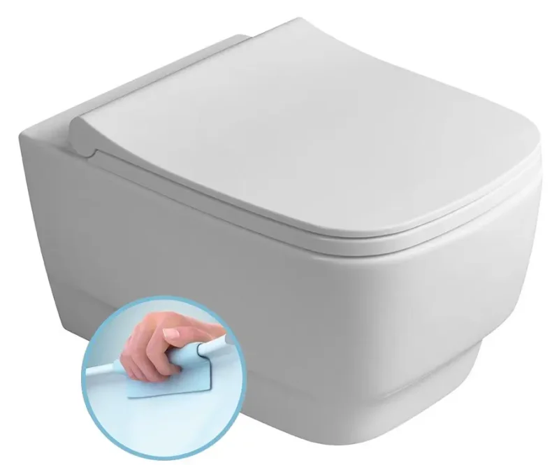 Sapho sanitārā keramika - pie sienas stiprināms WC, Rimless, balts 100214