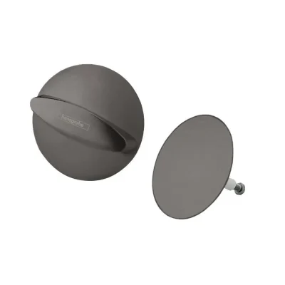 Hansgrohe Flexaplus - gatavais komplekts noteces un pārplūdes komplekts, melns hroms, matēts 58185340