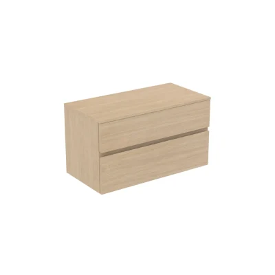 Ideal Standard Finesse - izlietnes skapītis, 100x51x56 cm, 2 atvilktnes, balts ozols E3435US