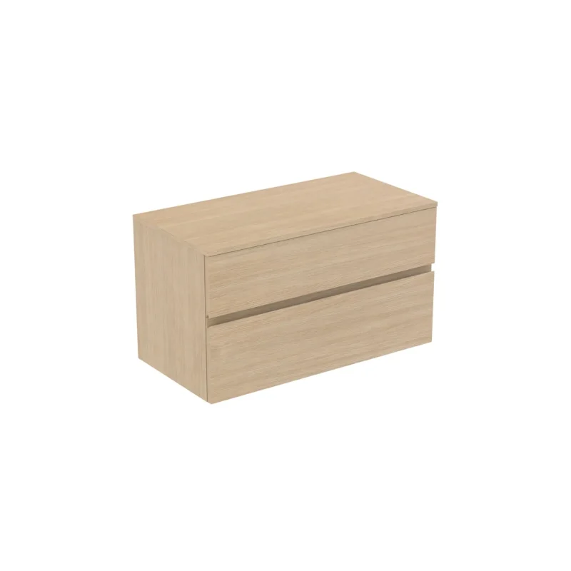 Ideal Standard Finesse - izlietnes skapītis, 100x51x56 cm, 2 atvilktnes, balts ozols E3435US