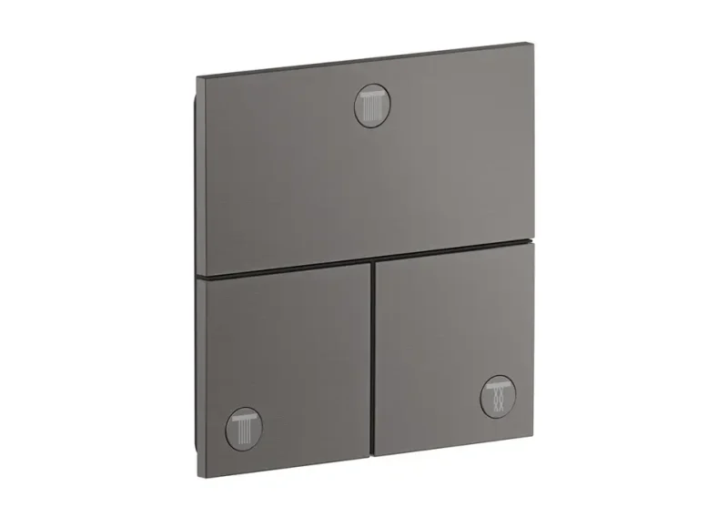 Axor ShowerSelect ID - zemapmetuma vārsts, 3 patērētājiem, hroms melns birstēts 36780340