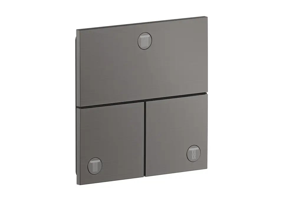 Axor ShowerSelect ID - zemapmetuma vārsts, 3 patērētājiem, hroms melns birstēts 36780340