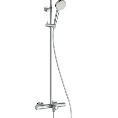 Ideal Standard Ceratherm T25N - dušas komplekts ar vannas termostatu, diametrs 26 cm, 2 strūklas, hromēts A8479AA