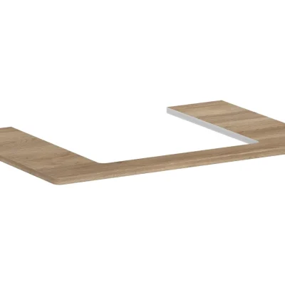 Hansgrohe Xelu Q - izlietnes virsma 78x55 cm, izgriezums vidū, dabīgs ozols 54094230