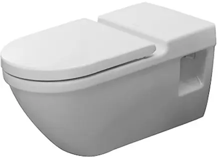 Duravit Starck 3 - pie sienas stiprināms WC, pieejams cilvēkiem ar invaliditāti, ar WonderGliss, balts 22030900001