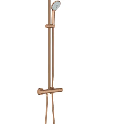 Grohe Euphoria - dušas sistēma ar termostata maisītāju, 31 cm, Warm Sunset matēti birstēts 26075DL0