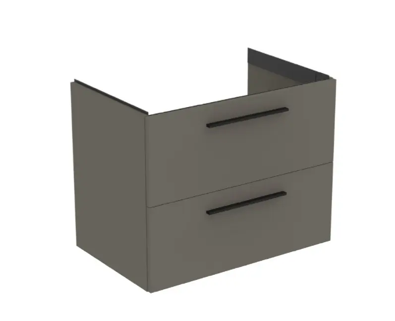 Ideal Standard i.Life B - izlietnes skapītis 80x63x51 cm, 2 atvilktnes, kvarca pelēks matēts T5272NG