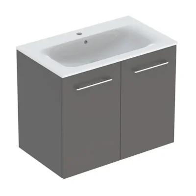 Geberit Selnova Square - izlietnes skapis 64x54x48 cm, ar izlietni, 2 durvis, lava matēts 501.257.00.1