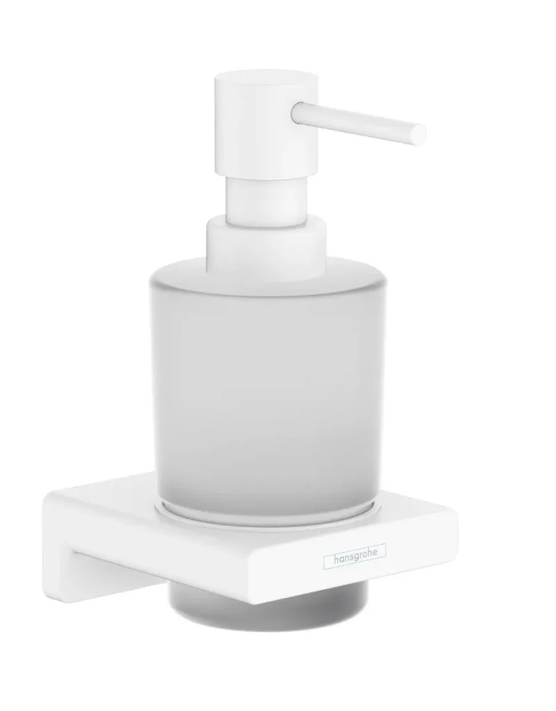 Hansgrohe AddStoris - losjona dozators ar turētāju, matēts stikls/matēti balts 41745700