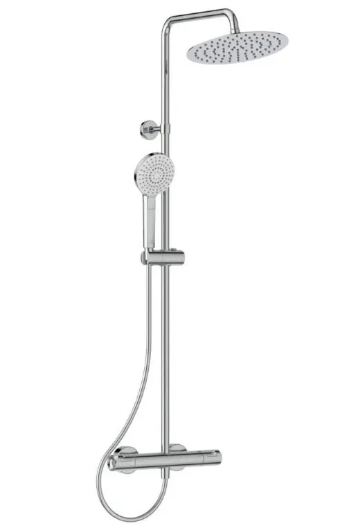 Ideal Standard CeraTherm - dušas komplekts ar termostatu, diametrs 25 cm, 3 strūklas, hroms A7565AA