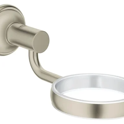 Grohe Essentials Authentic - stikla/ziepju turētājs, birstēts niķelis 40652EN1