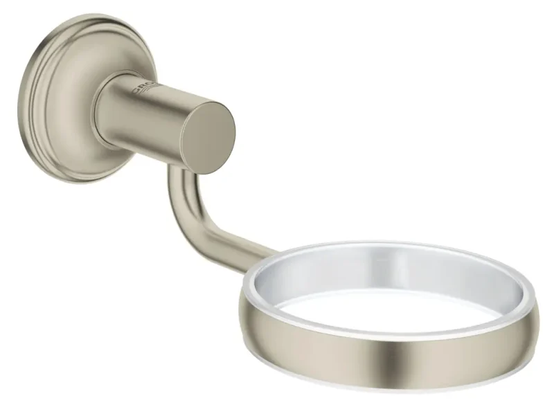 Grohe Essentials Authentic - stikla/ziepju turētājs, birstēts niķelis 40652EN1