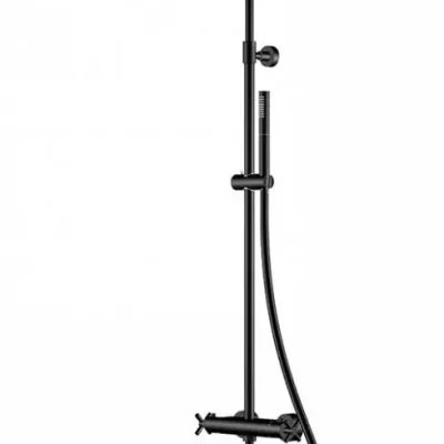 Steinberg 250 - dušas komplekts ar termostatu, diametrs 20 cm, matēti melns 250 2721 S
