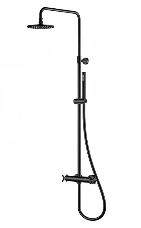 Steinberg 250 - dušas komplekts ar termostatu, diametrs 20 cm, matēti melns 250 2721 S