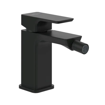 Villeroy & Boch Subway 3.0 - bidē maisītājs ar noteces komplektu, matēti melns TVB112001000K5