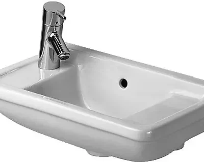 Duravit Starck 3 - roku mazgājamā izlietne 50x26 cm, bez jaucējkrāna atveres, balta 0751500000