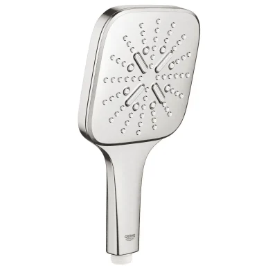 Grohe Rainshower SmartActive Cube - dušas maisītājs 130, 6,8 L/Min, 3 strūklu veidi, supersteel 26582DC0