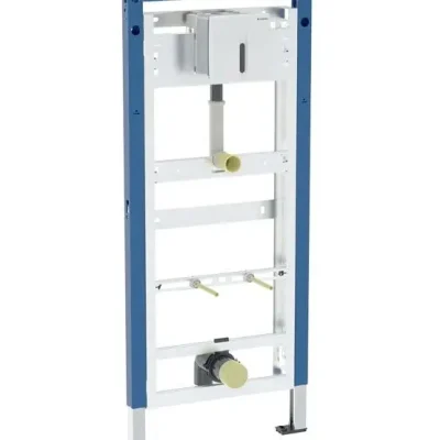 Geberit Duofix - montāžas elements pisuāram, 112-130 cm, universāls, urīna skalošanas vadībai Basic, hroms matēts 111.695.46.6