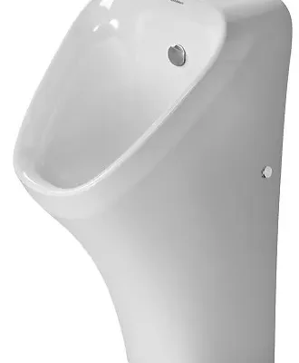 Duravit DuraStyle - nosūces pisuārs Dry, elektroniska vadība, horizontāls izvads, bez apmales, balta 2806310093