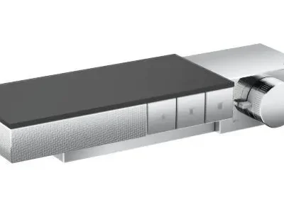 Axor Edge - zemapmetuma maisītājs 3 patērētājiem, hroms / dimanta slīpējums 46141000