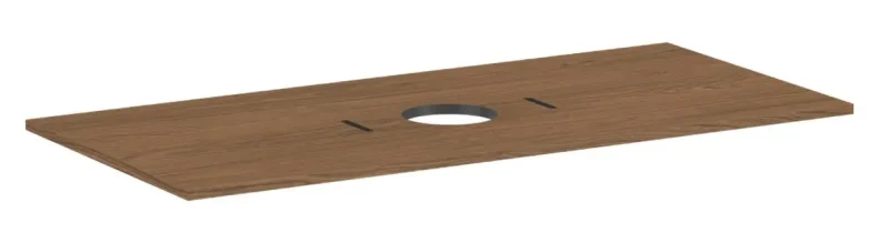 Hansgrohe Xilesa E - izlietnes virsma, 118x55 cm, izgriezums vidū, balts matēts 54277700