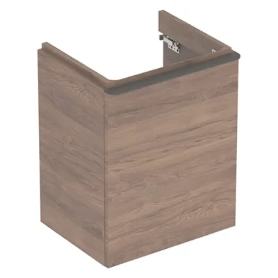 Geberit Smyle Square - izlietnes skapītis, 49x41x62 cm, 1 durvis, eņģes labajā pusē, riekstkoks/lava 500.363.JR.1